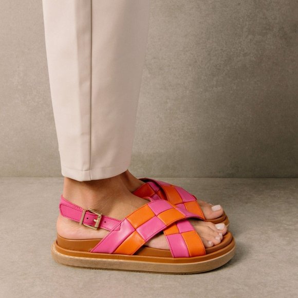 ALOHAS | Marshmallow Scacchi Sandals | Women's 39 - Picture 11 of 14